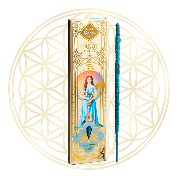Incenso Sagrada Madre Vareta Linha Tarot Anjos - Sabedoria (Folhas de Violeta)