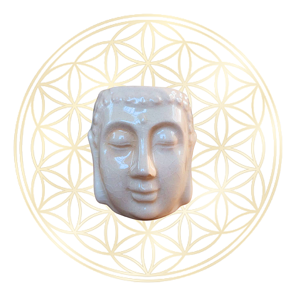 Difusor Rechaud e Aromatizador Bhuda de Cerâmica Esmaltada Areia