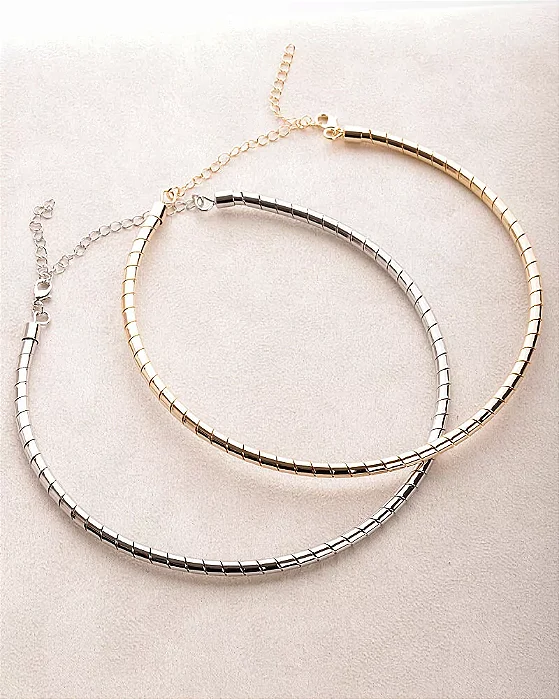 Colar aro choker maximlista bali