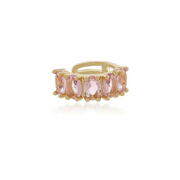 Piercing Fake Cravejado Luxo Baguete