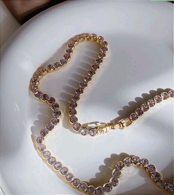Pulseira Zircônia Redonda