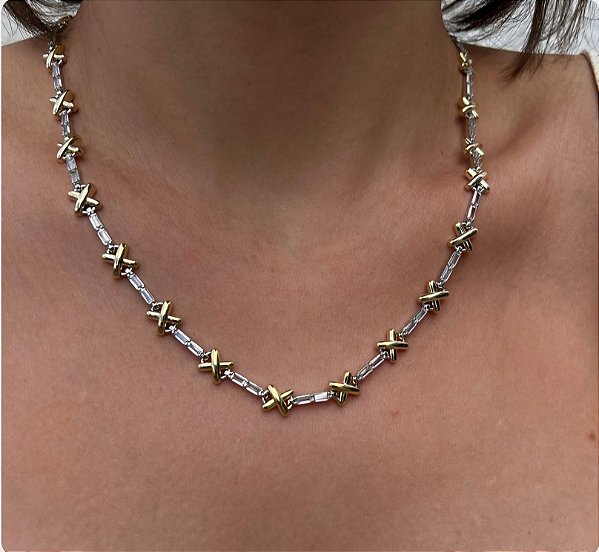 Colar Riviera X Inspired Tiff Baguetes