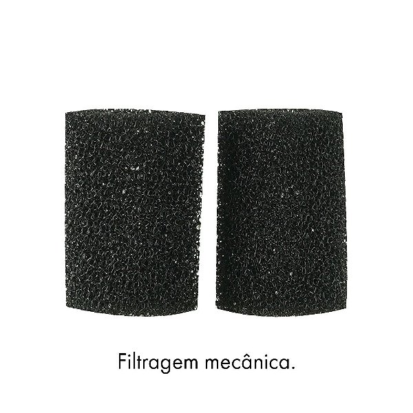REFIL FILTRO EXT HANG-ON LEECOM-ESPONJA FILTRANTE PACK 2UN