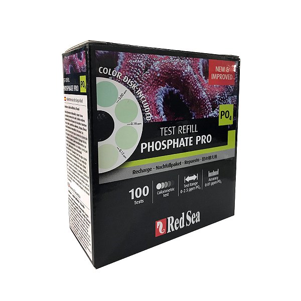 TESTE RED SEA REEF TEST REFILL PHOSPHATE PRO (PO4)