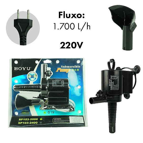 BOMBA SUB BOYU SP-  103 2000 1700L/H 220V