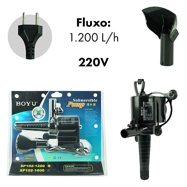 BOMBA SUB BOYU SP-  102 1200 1200L/H 220V