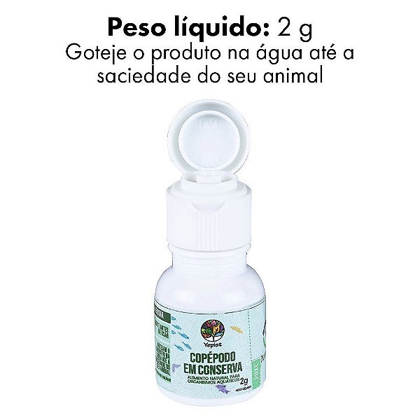 ALIMENTO YEPIST  SLIM COPEPODO EM CONSERVAC 2G