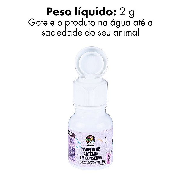 ALIMENTO YEPIST  SLIM NAUPLIO DE ARTEMIA EM CONSERVA 2G