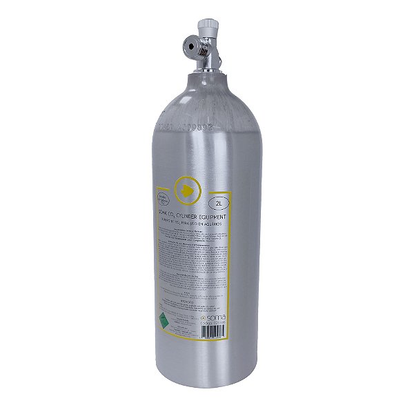 Cilindro Co2 De Alumínio P Aquários Plantados-2,0l Soma