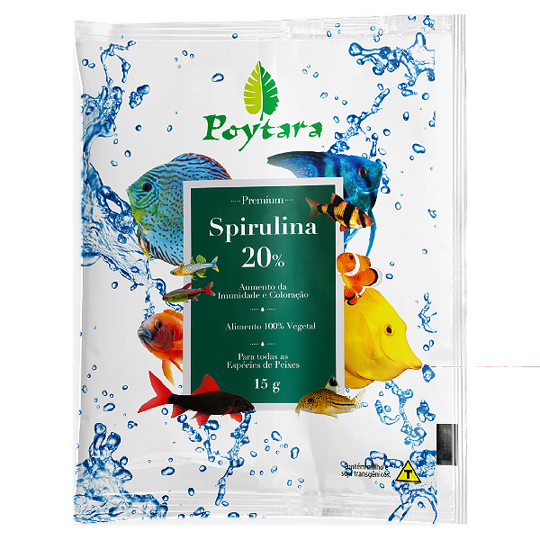 RACAO POYTARA SPIRULINA 20% 15G - SACHE
