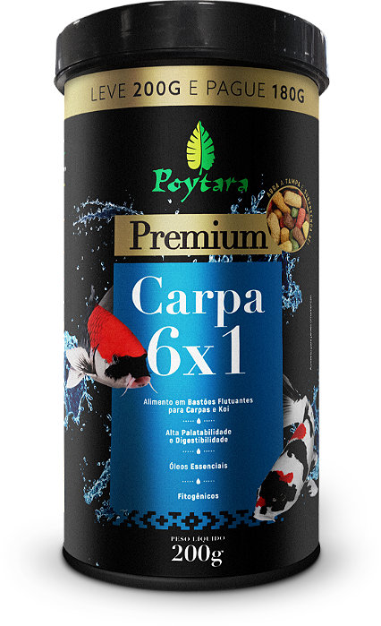 RACAO POYTARA CARPA MIX (6X1)  200G