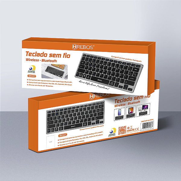 Teclado Brushed Black Sem Fio