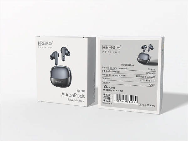 Fone Bluetooth AurenPods Premium