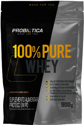 WHEY 100% PURE 900G REFIL PROBIOTICA