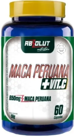 MACA PERUANA + VIT C 60 CAPS ABSOLUT