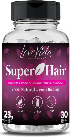 SUPER HAIR 30CAPS LEVE VIDA