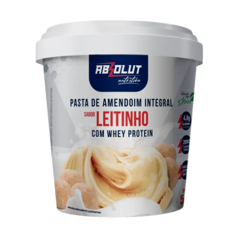 PASTA DE AMENDOIM INTEGRAL SABORIZADA 500G ABSOLUT