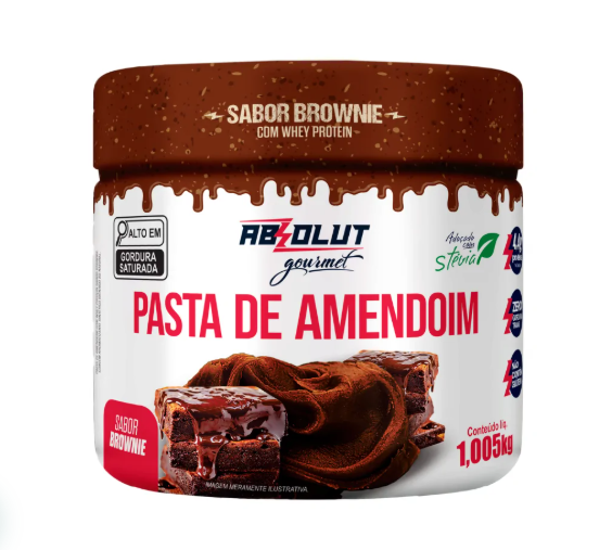 PASTA DE AMENDOIM GOURMET BROWNIE 1KG ABSOLUT