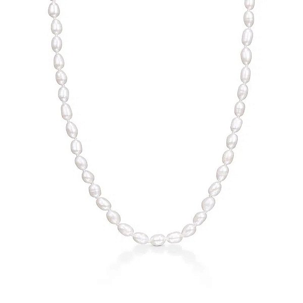 Colar Ouro Amarelo 18k Pérola