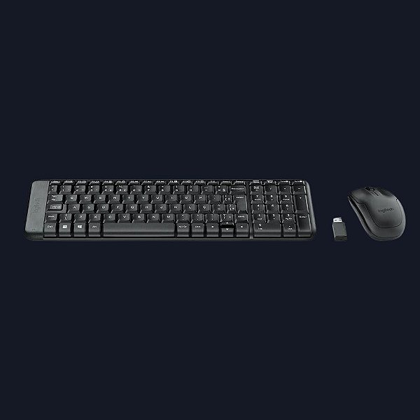Kit Teclado e Mouse Sem Fio Logitech MK220