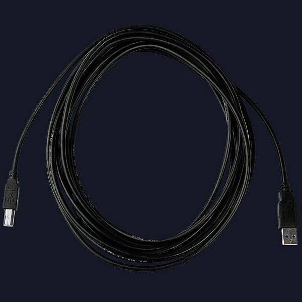 Cabo USB AM/BM 2.0, 3 Metros, para Impressora, Forceline