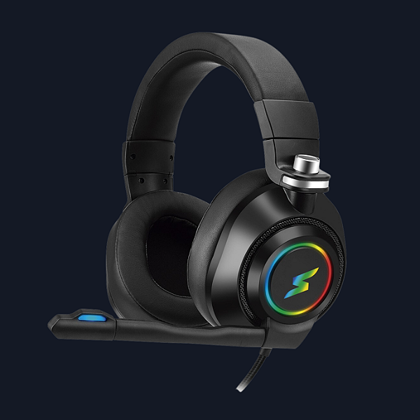 Headset Gamer SuperFrame MAESTRO, 7.1 Surround, RGB, USB, Drives de 50mm, Black