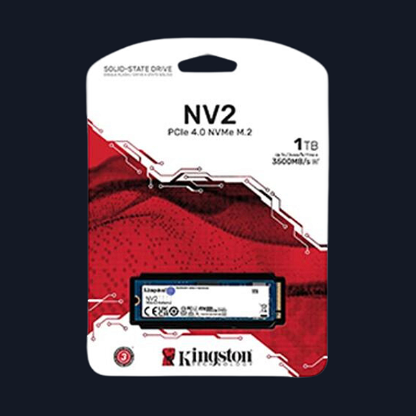 SSD 1 TB KINGSTON NV2, M.2 2280 PCIE, NVME, LEITURA 3500 MB/S E GRAVACAO 2100 MB/S - SNV2S/1000G