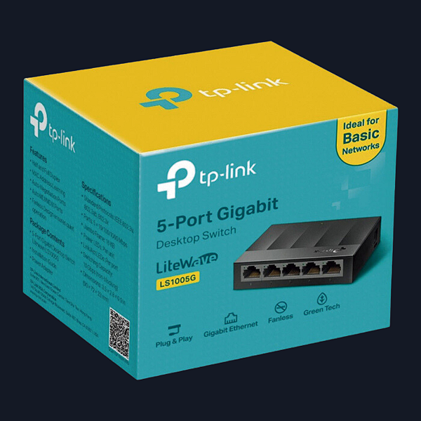 SWITCH GIGABIT 5 PORTAS 10/100/1000 LS1005G SMB