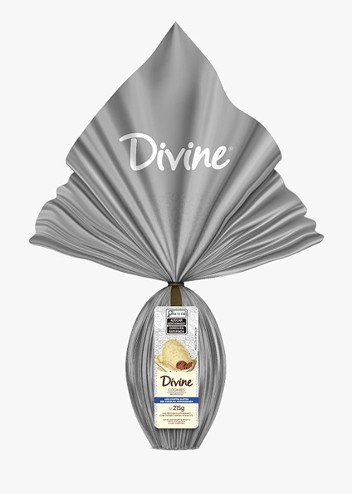Ovo Branco com Cookies 215g - Divine