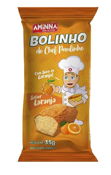 Bolinho de Laranja do Chef Paulinho 35g - Aminna