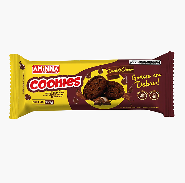 Cookies DoubleChoco 100g - Aminna