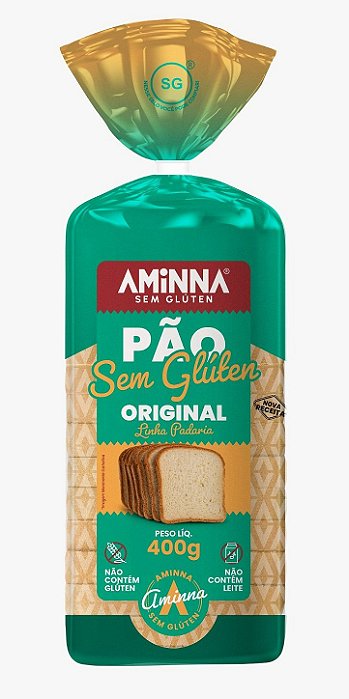 Pão Original 400g - Aminna - Validade 14/06/26