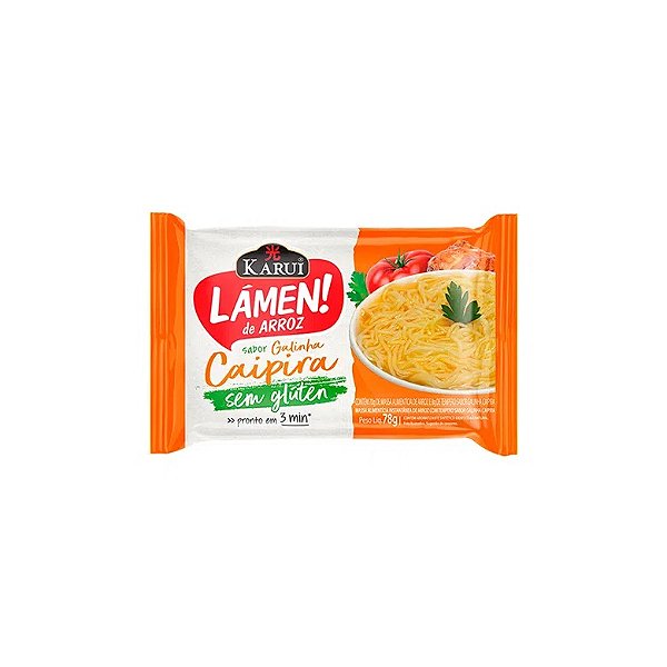 Lámen de Arroz Sabor Galinha Caipira 78g - Karui