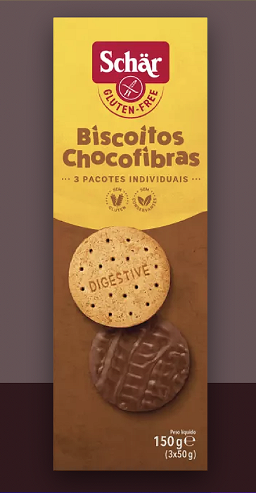 Biscoitos Chocofibras 150g - Schar