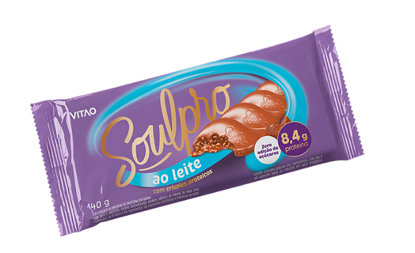 Chocolate Proteico ao Leite Soulpro 40g - Vitao