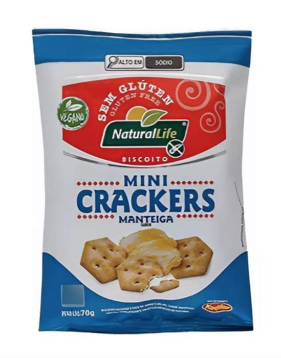 Mini Crackers Sabor Manteiga 70g - Natural Life