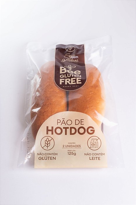 Pão de Hot Dog 125g - Bee Gluten Free