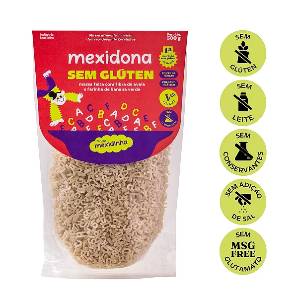 Macarrão de Letrinhas 300g - Mexidona