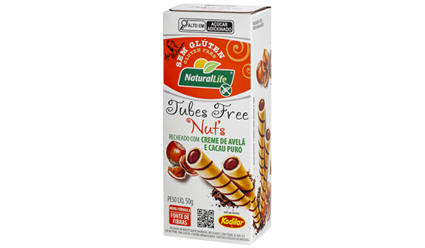 Tubes Free Nut's Creme de Avelã e Cacau Puro 50g - Natural Life