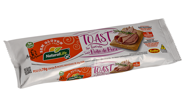 Torrada Toast Peito de Peru 78g - Natural Life