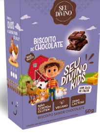 Biscoito de Chocolate Kids 50g - Seu Divino
