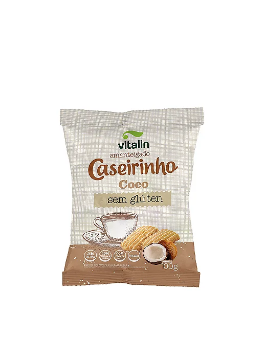 Caseirinho Amanteigado Coco 100g - Vitalin
