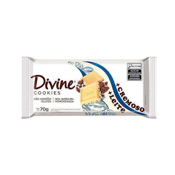 Branco com Cookies 70g - Divine