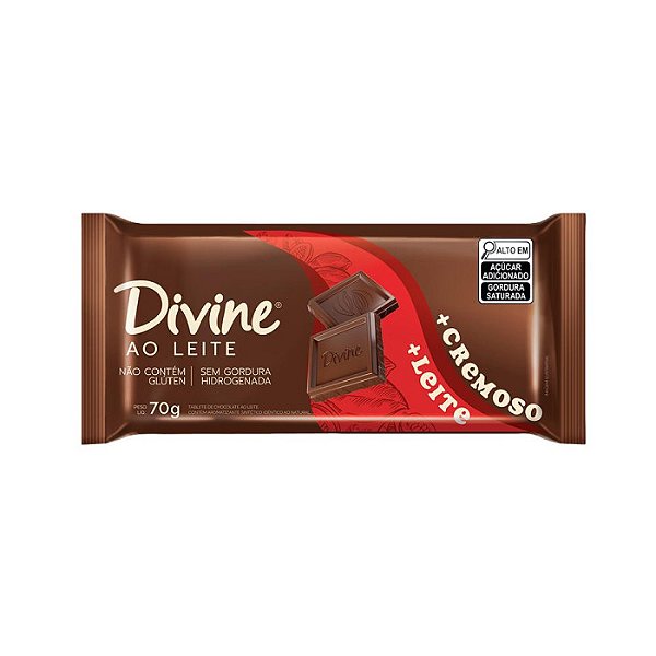 Chocolate ao Leite 70g - Divine
