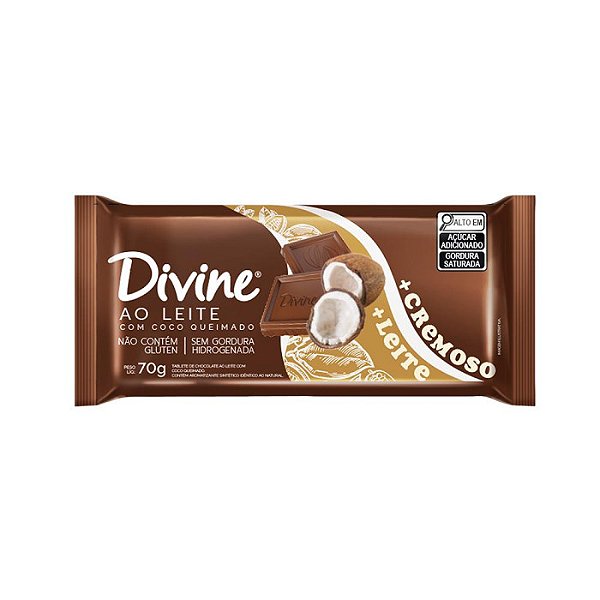 Coco Queimado 70g - Divine