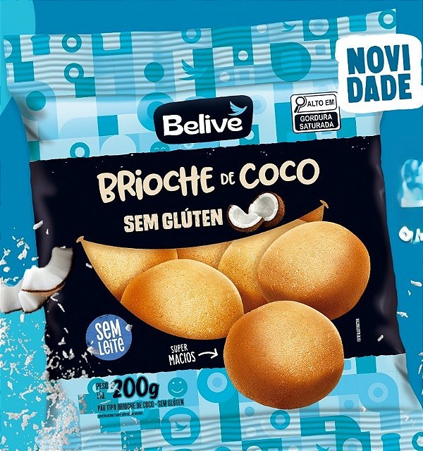 Brioche de Coco 198g - Belive - Validade 29/09/26