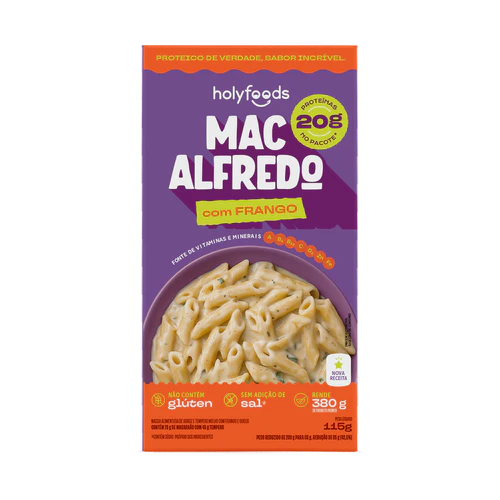 Mac Alfredo 115g - HolyFoods - Validade 03/02/27