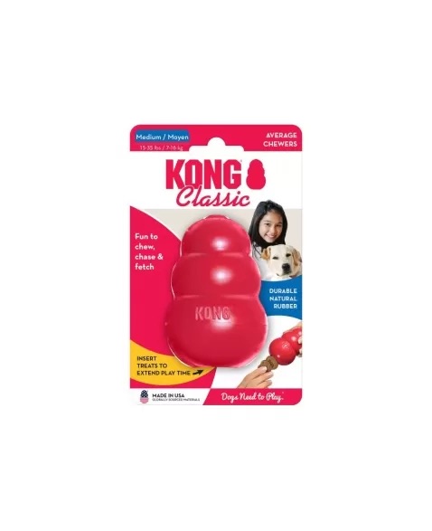 Brinquedo Recheável Kong Classic Medium (M)