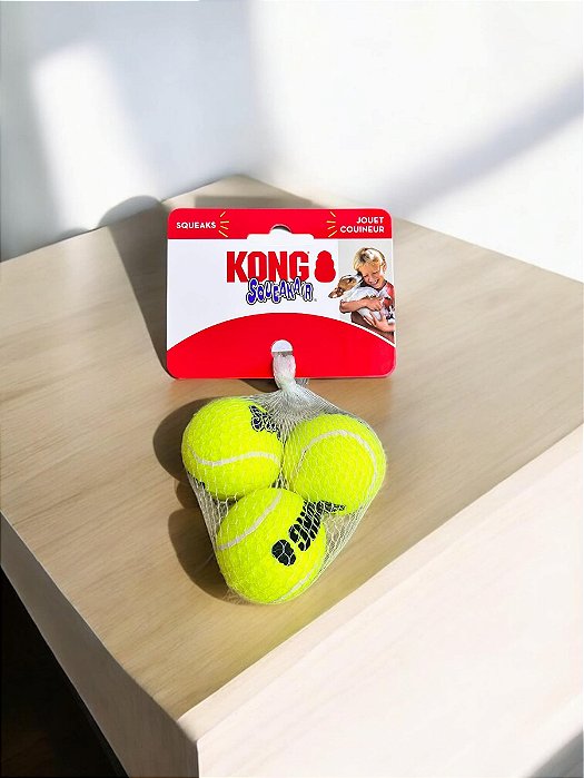 Bolinha Kong Squeakair Tennis Balls 3 unidades - P