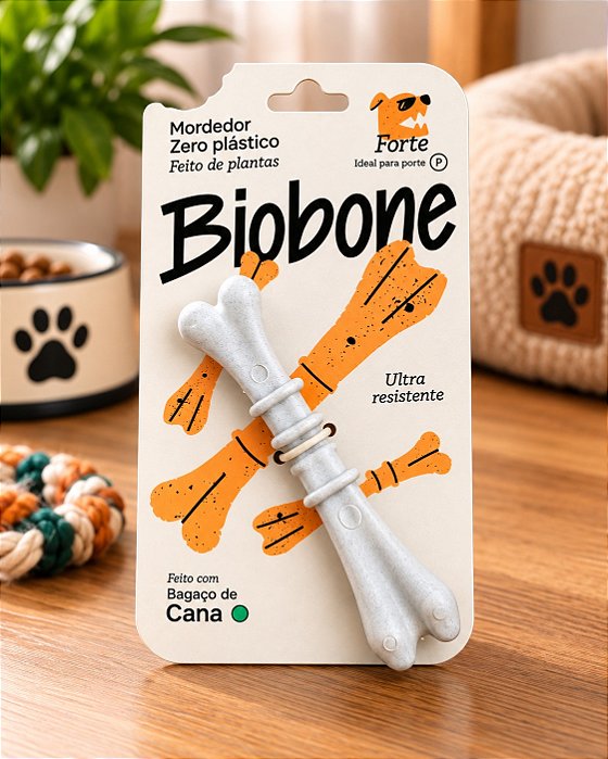 Mordedor Resistente Ossinho Biobone Cana de Açúcar - P